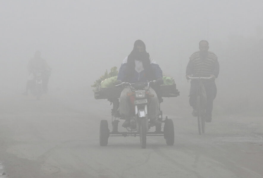Smog i Lahore, Pakistan, torsdagen den 30 januari 2020.
