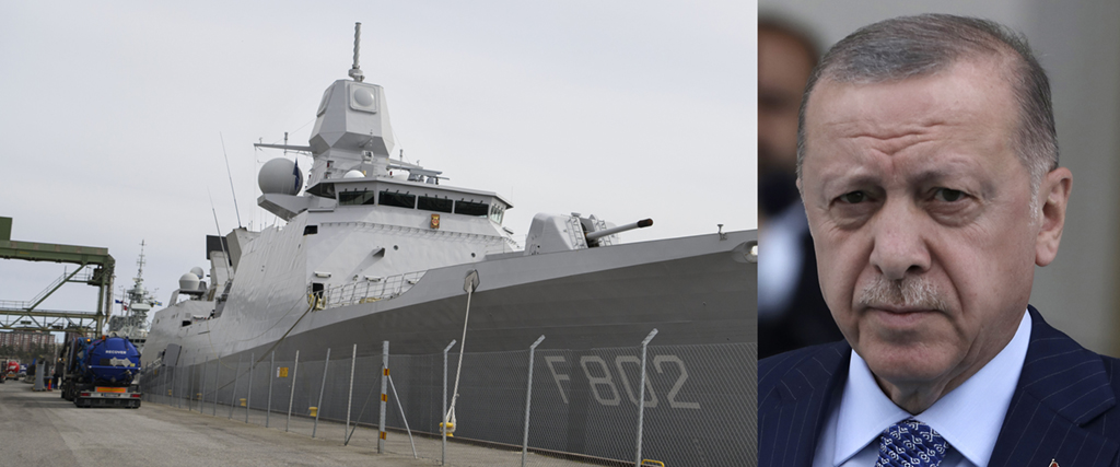Fregatten De Teven Provincien från Nederländerna är i Stockholm för att delta i en Natoövning.