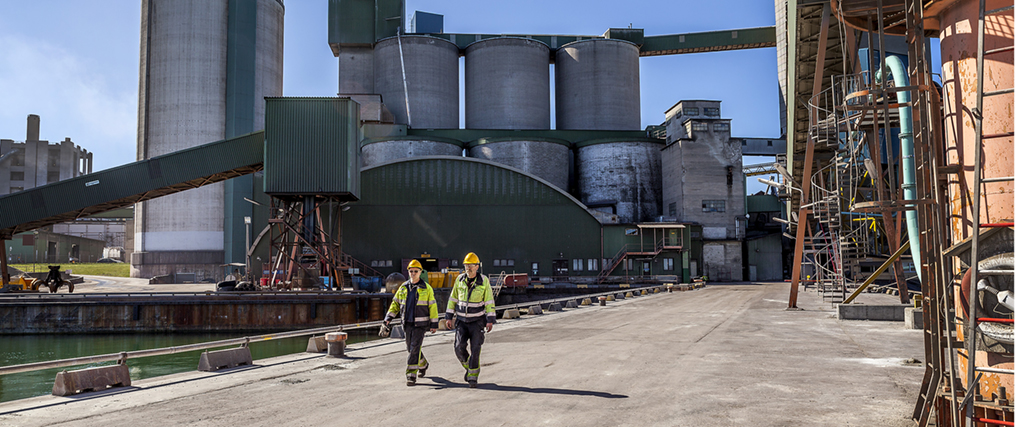Cementfabrik i Slite, Gotland.