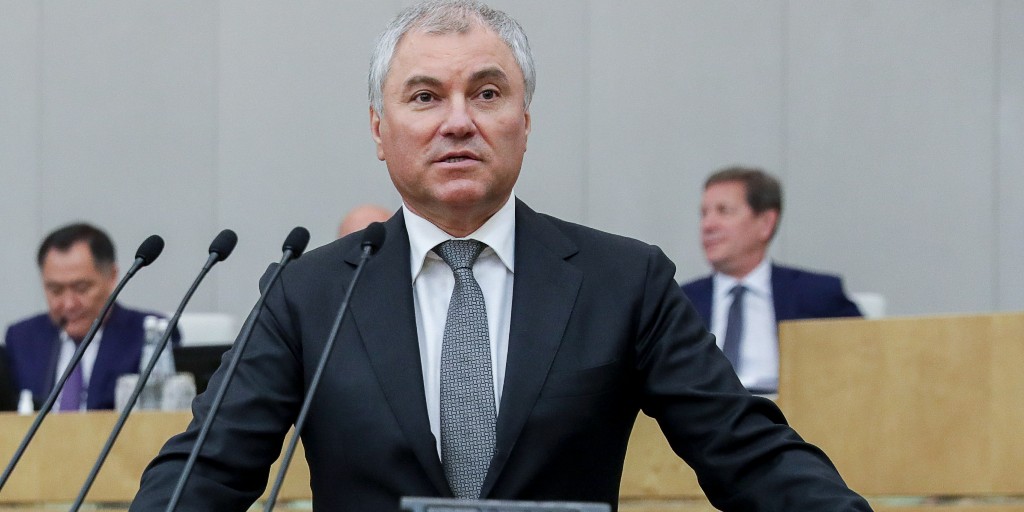 Dumans talman Vjatjeslav Volodin.