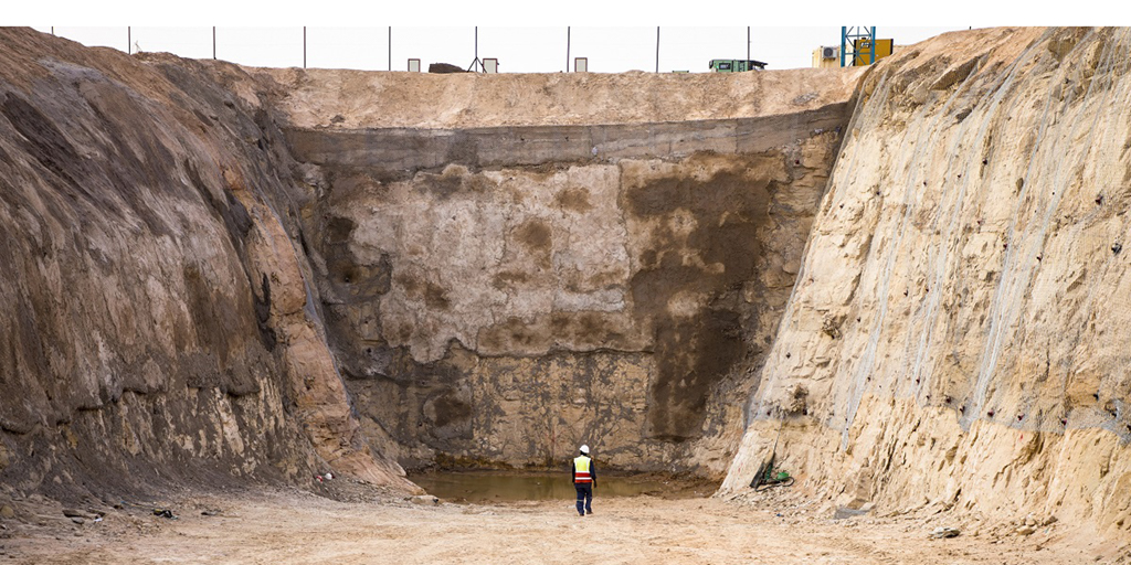 Förberedelser för uranbrytning vid Dasa-projektet, en av planetens största uranfyndighetsplatser i norra Niger, nära gränsen till Algeriet.