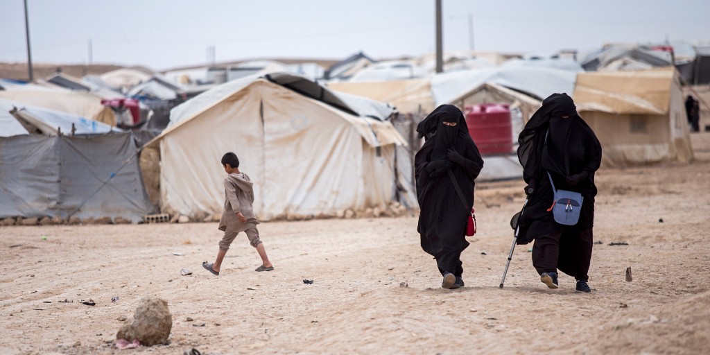 Lägret al-Hol i nordöstra Syrien, där tiotusentals personer med koppling till bland annat IS hålls.