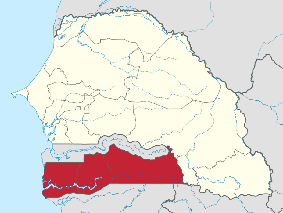 Casamance är det område i Senegal som ligger söder om Gambia