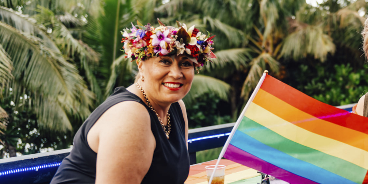 Karla Eggelton ordförande för Pride Cook Islands.
