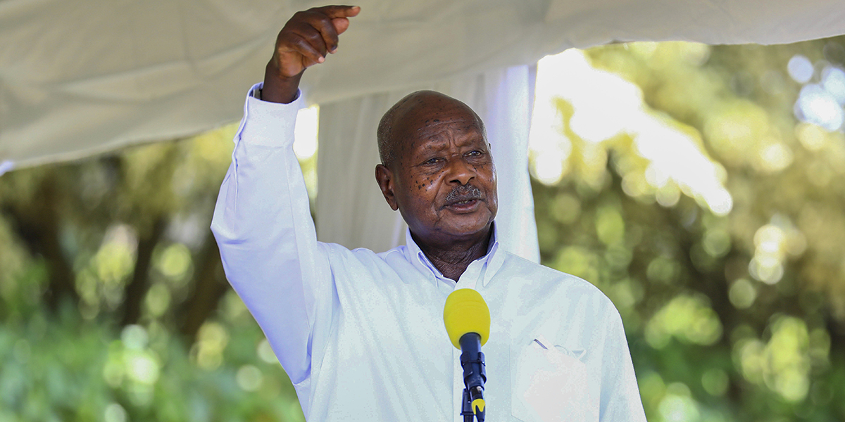 Ugandas president Yowerei Museveni, här på en bild från i fjol.