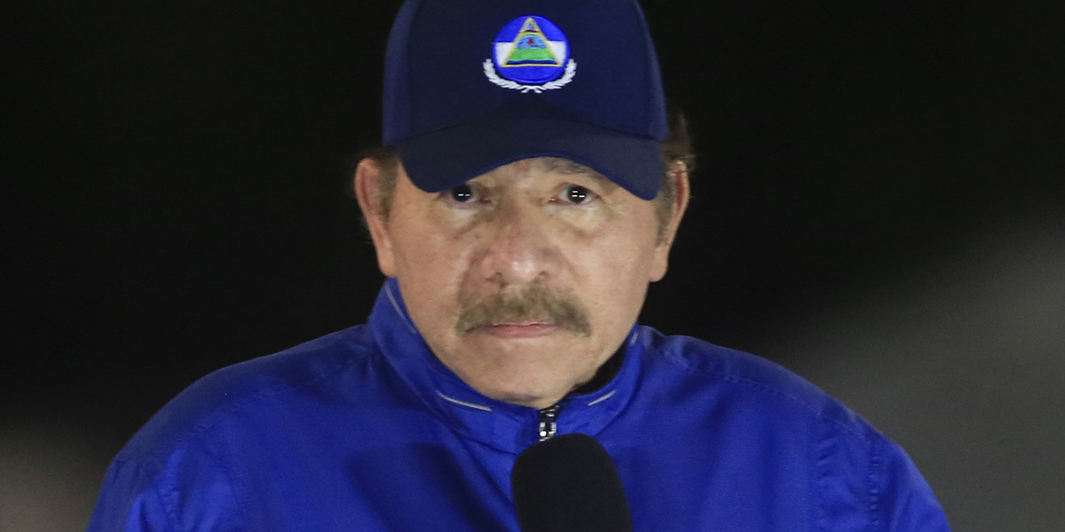 Nicaraguas president Daniel Ortega.