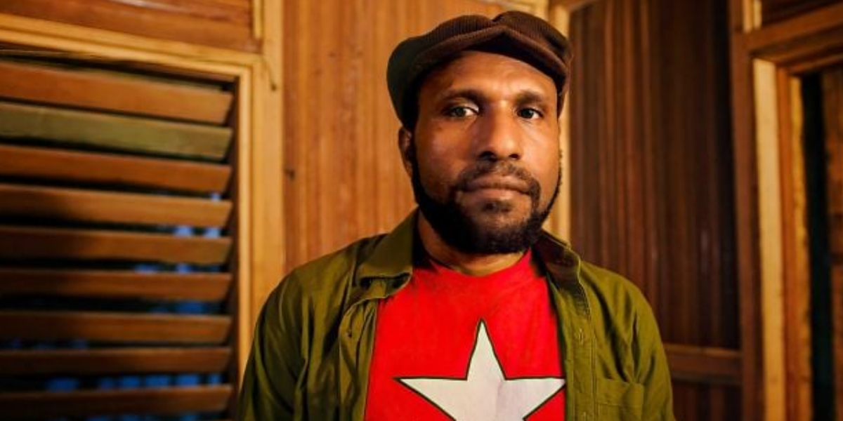 Victor Yeimo, talesperson för West Papua National Committee.