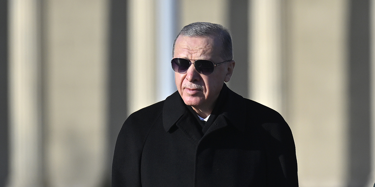 Turkiets president Recep Tayyip Erdogan godkänner Natoansökan.