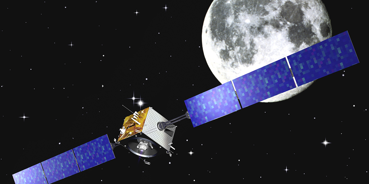 ESA-satelliten Smart-1 närmar sig månen.