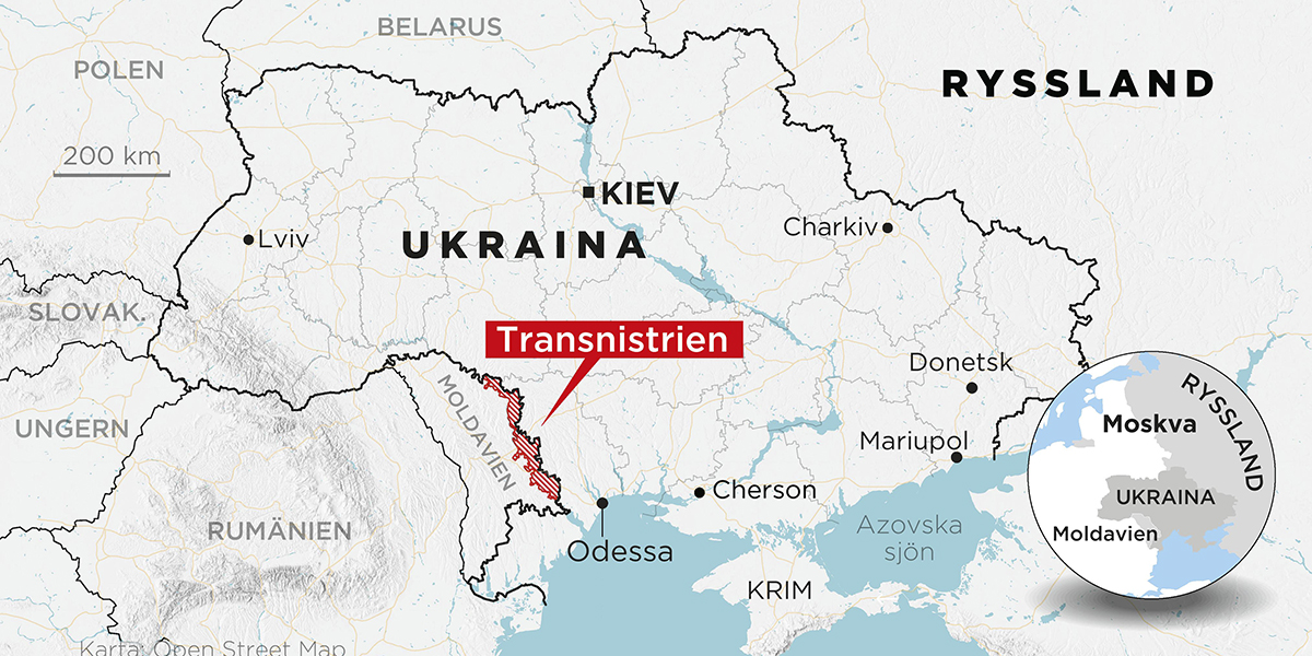 Transnistrien, område i Moldavien.