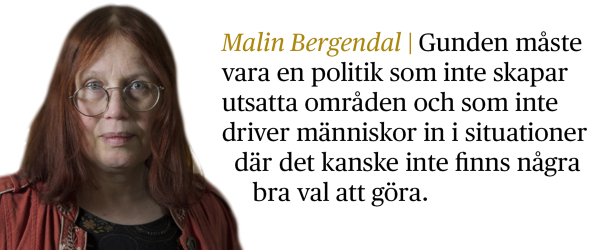 Malin Bergendal med citat