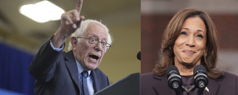 Bernie Sanders och Kamala Harris