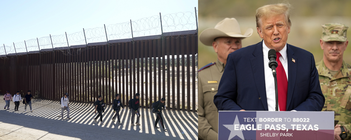 Gränsen mot Mexiko och Donald Trump