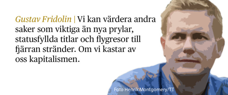 Gustav Fridolin med citat