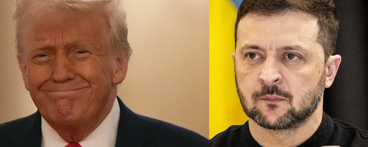 Donald Trump och Volodomyr Zelenskyj