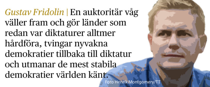 Gustav Fridolin med citat