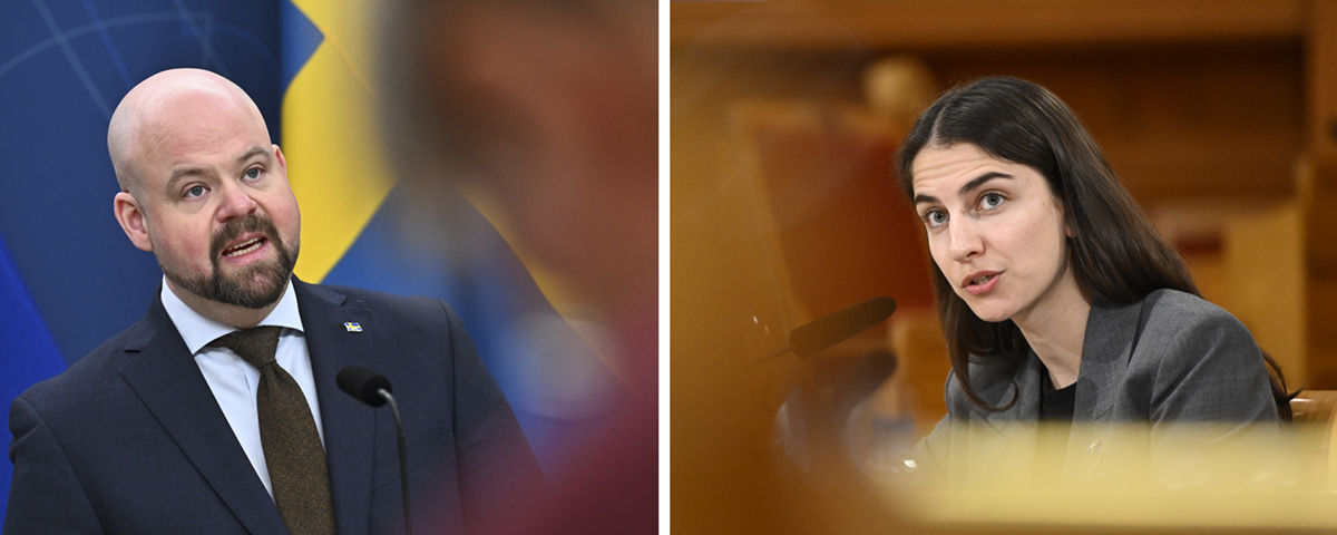 Peter Kullgren och Romina Pourmokhtari