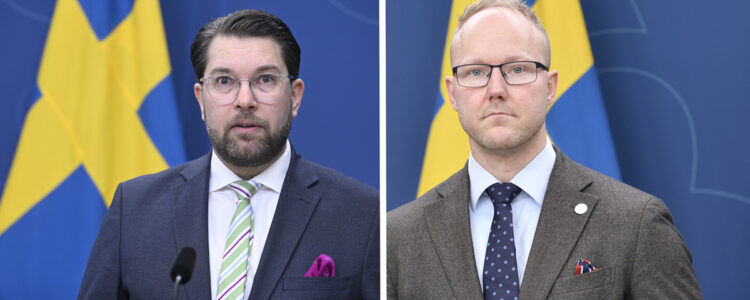 Jimmie Åkesson och Ludvig Aspling.