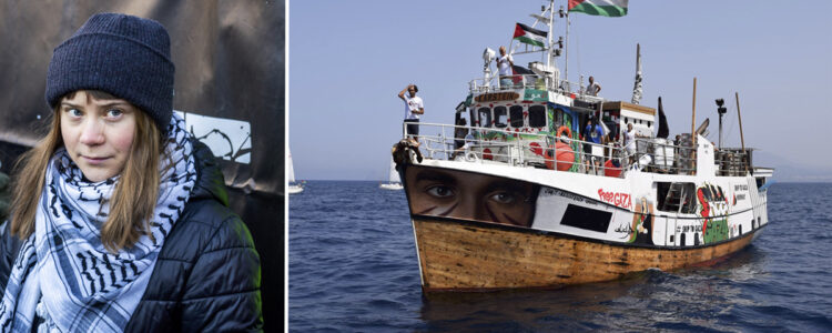 Greta Thunberg, och ett skepp