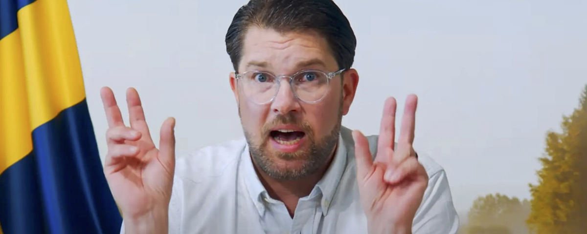 Jimmie Åkesson gör citattecken