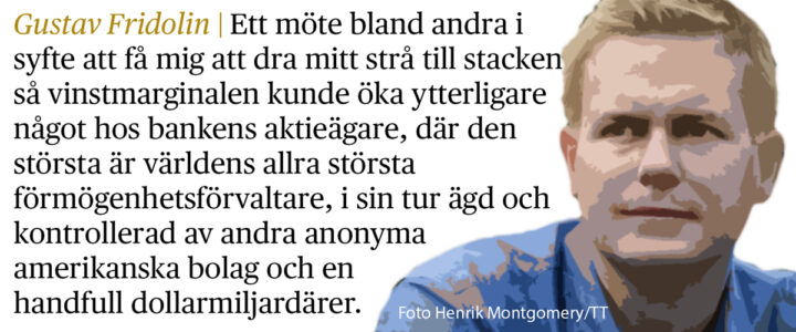 Gustav Fridolin med citat