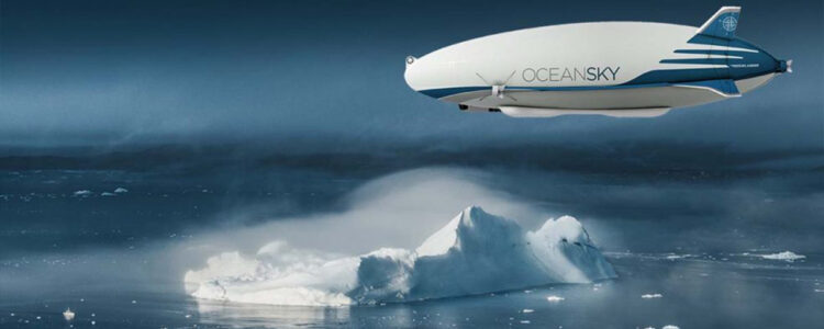 luftskepp över havet