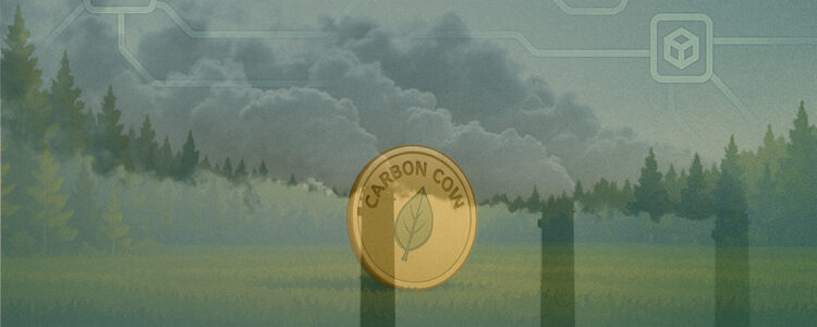 Mynt i skog med kolkraftverk