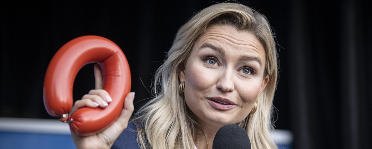 Ebba Bush med falukorv