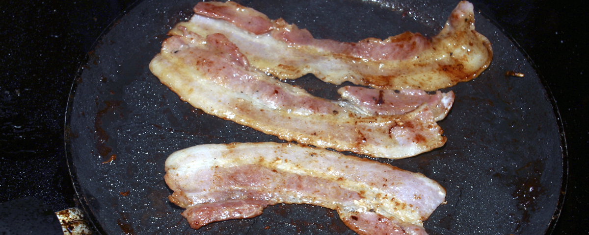 stekt bacon
