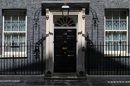 Dörren till Downing Street 10.