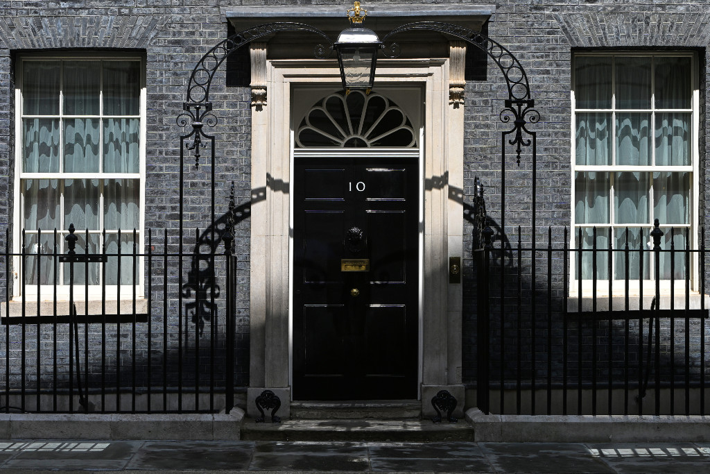 Dörren till Downing Street 10.