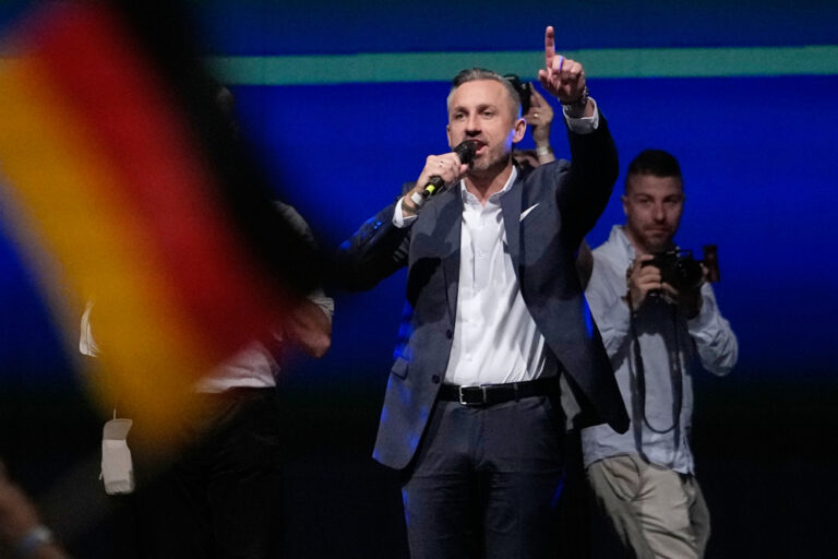 AFD:s toppkandidat Ulrich Siegmund i delstaten Sachsen-Anhalt.