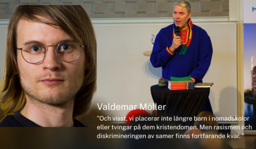 Valdemar Möller i förgrunden, Peter Steggo i bakgrunden.